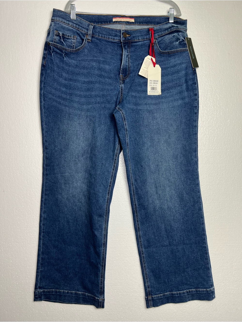 Standards & Practices Jeans Size 20 Blue Stretch Denim NWT